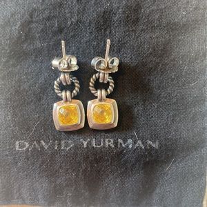 Citron drop David Yurman earrings